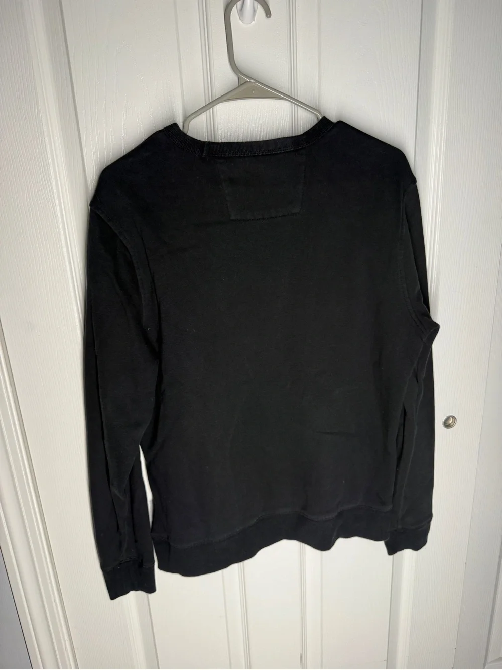 Banana Republic Black Crewneck Sweatshirt with White Logo